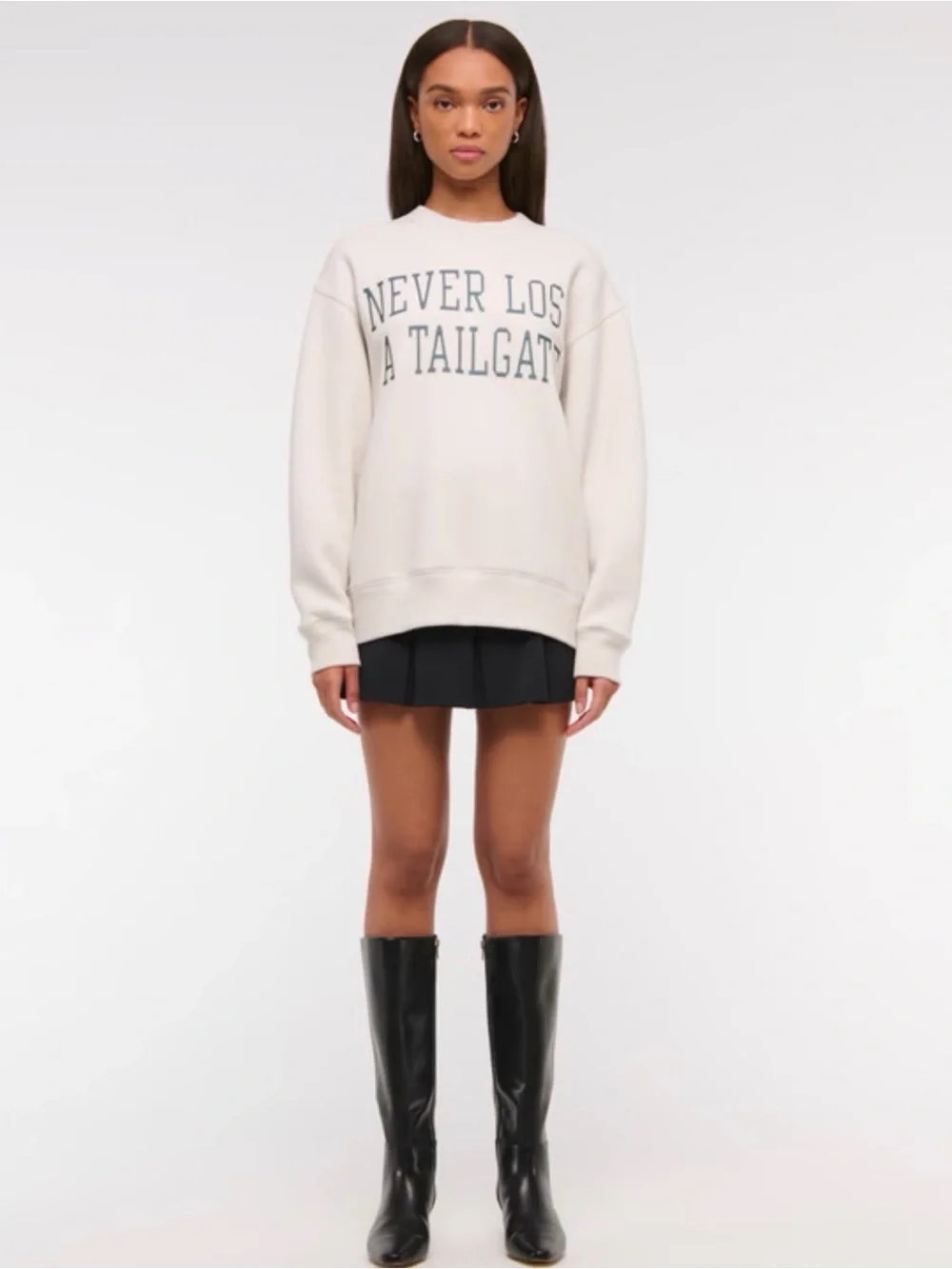 Abercrombie & Fitch Tailgate Sunday Crew Sweatshirt NWOT